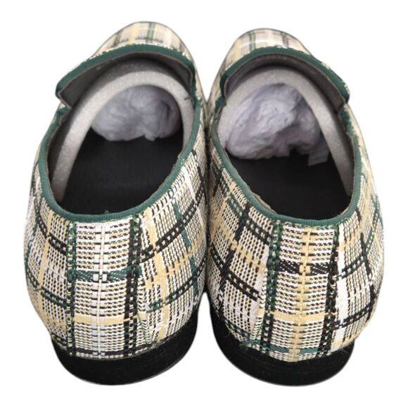 MEN'S  MONTIQUE  EMERALD PLAID SLIP ON LOAFER. S2453 - Picture 6 of 7